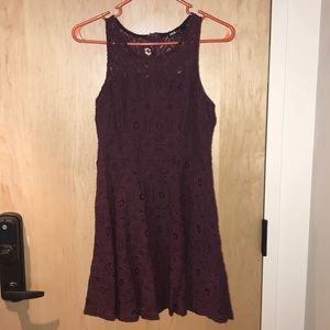Plum Lace Dress